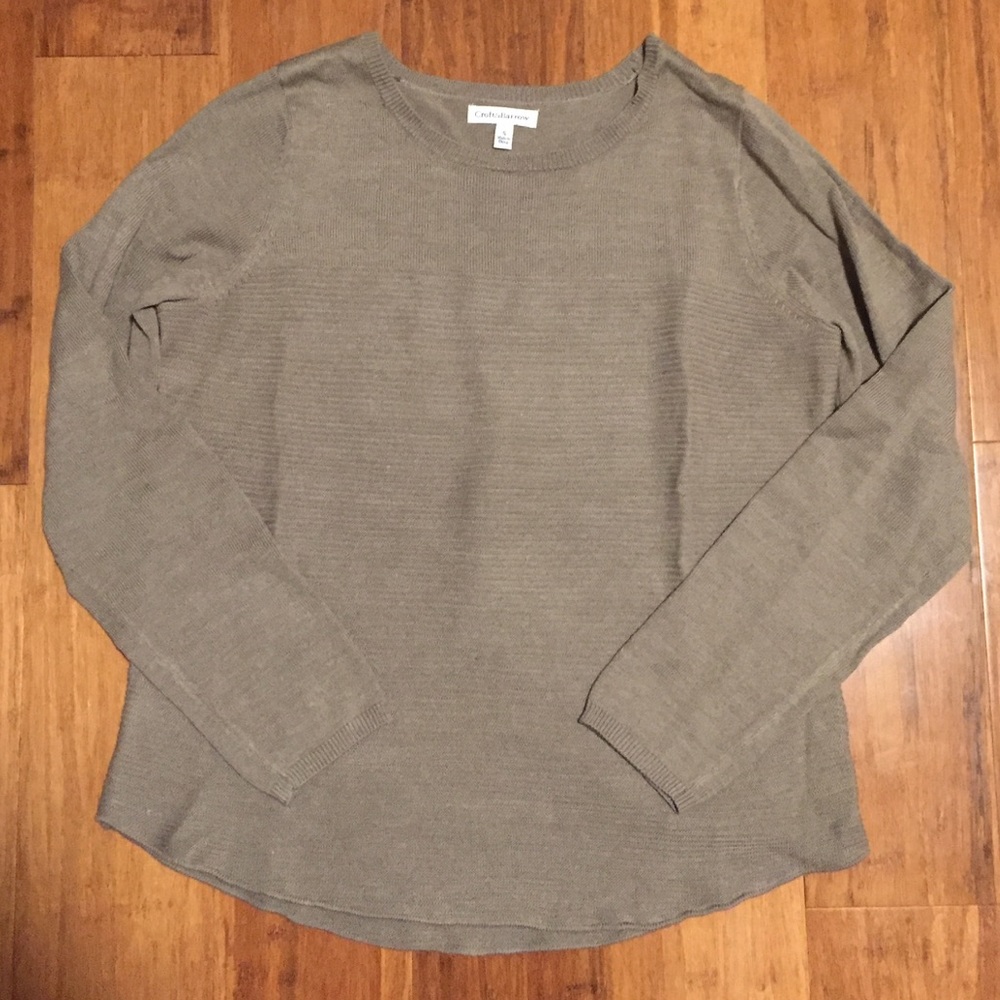 Croft & Barrow Textured Beige Sweater